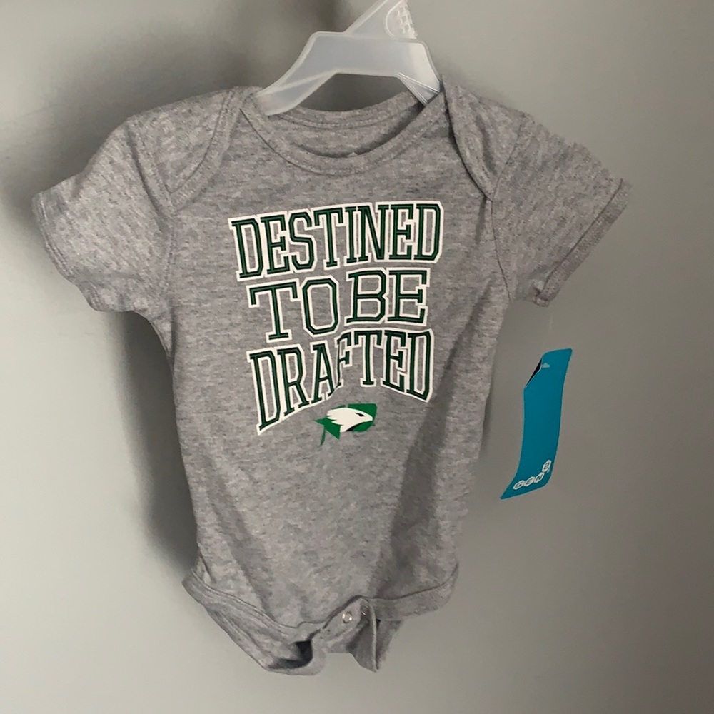 NWT Destined to Be Drafted North Dakota Babies Onesie